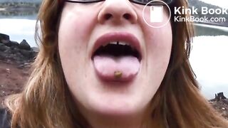 SHIT FACED IN PUBLIC! SAMANTHA PUBLIC SCAT DISPLAY COMPILATION