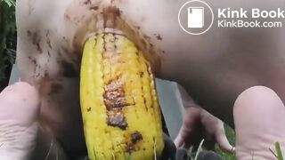 Gode ​​de maïs merdique avec prolapsus extrême de Dirtygardengirl