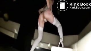 Asian girl dances till she shits her self