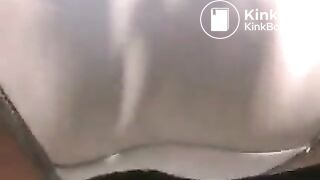 Public panty poop
