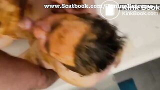 Scat blowjob