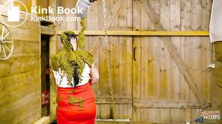 Inspector Betty showered with cowshit