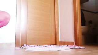 Solo shit and masturbation - pretty girl