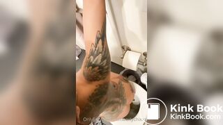 girl pooping in toilet
