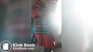 Diarrhea shitting PAWG whore in driveway