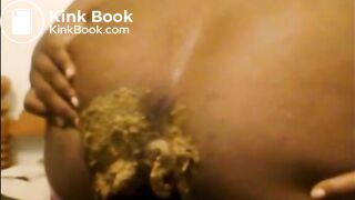 Ebony girl shitting diarrhea