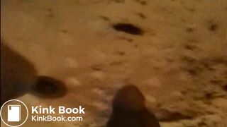 Woman shitting a very liquid diarrhea in the shower