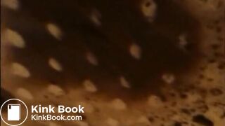 Woman shitting a very liquid diarrhea in the shower