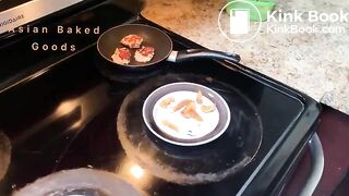 Naked cooking Orange Chicken and shitting