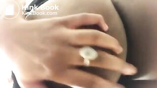 Big black booty lady pooping