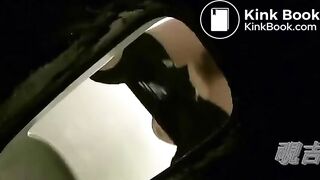 Toilet voyeur heavy poop