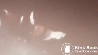 My friend Liza shitting in my toilet