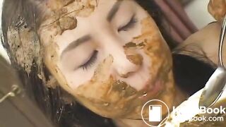 Japanese whore shitty facefuck