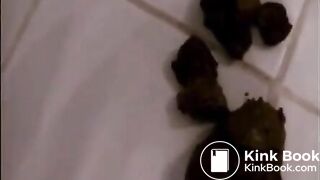 Milf shitting on the floor