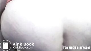 Big ass mom shitting from a chair