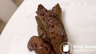 August Four Loads on Toilet Seat!