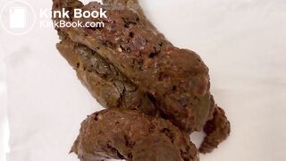 August Four Loads on Toilet Seat!