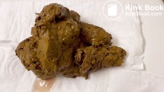 August Four Loads on Toilet Seat!