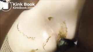 Interracial anal fucking with shit