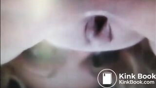 Blonde shit and piss closeup