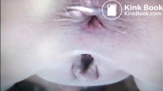 Blonde shit and piss closeup