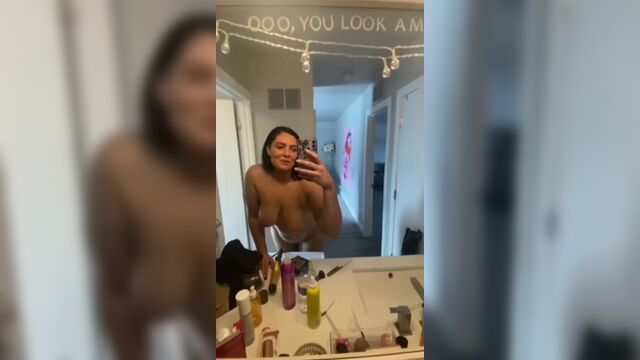 Cute PAWG slut takes a huge shit