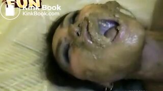Asian-slut-HoneyBee-eating-a-shitload-of-scat