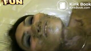 Asian-slut-HoneyBee-eating-a-shitload-of-scat