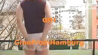 Balcony panty poop
