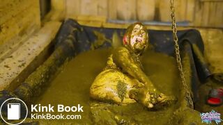 Enjoying my shower in cowshit