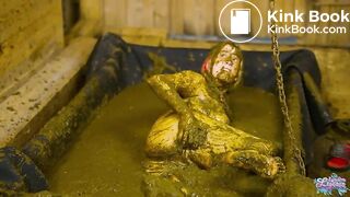 Enjoying my shower in cowshit