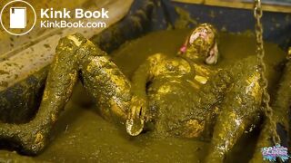 Enjoying my shower in cowshit