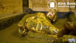 Enjoying my shower in cowshit