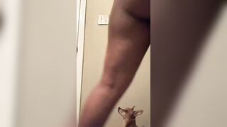 Shitting fat black slut