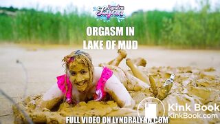 Orgasm in lake of mud