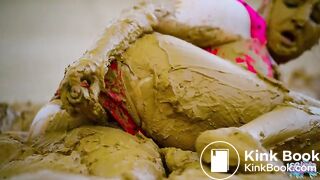 Orgasm in lake of mud