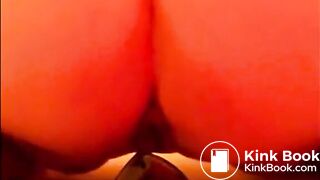 BBW anal dildo and shit