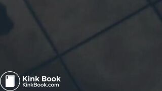 Beautiful ebony girl pooping