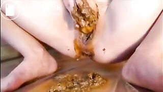 Girl masturbating with diarrhea