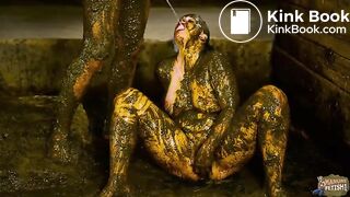 Dirty Nylon Fun in cowshit