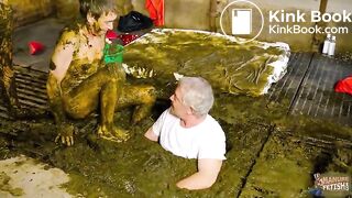 Manure Sports Cheerleader Warmup in Cowshit