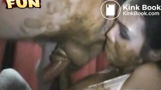 Asian-slut-HoneyBee-licks-a-dirty-asshole-and-cock