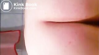 Woman shitting diharrea closeup