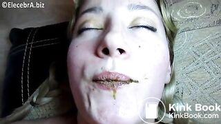 Elecebra Eating Chewing and Swallowing Shit in Extreme Scat Movie