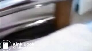 Girl shitting and recording herself