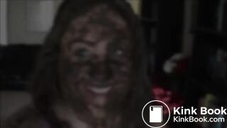 Brown shit on pretty face_480p