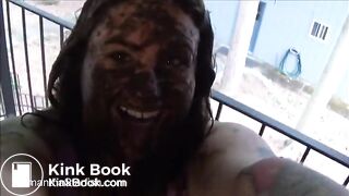 Brown shit on pretty face_480p