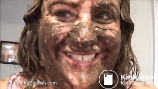 Brown shit on pretty face_480p