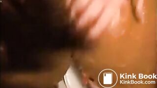Girl shitting and smearing it all over her body