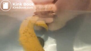 Shitting in the bath